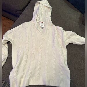 Never Worn sweater with hood